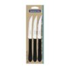 CONJ TRAMONTINA FACAS P CHUR PRETO 3PC