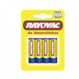 PILHA RAYOVAC PEQUENA AMARELINHA AA 4UN