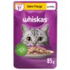 RACAO WHISKAS CASTRADO PEIXE SACHE 85GR