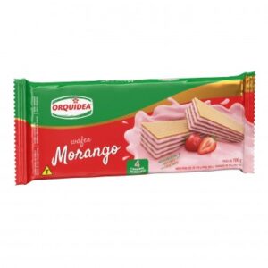 BISCOITO WAF ORQUIDEA MORANGO 100GR