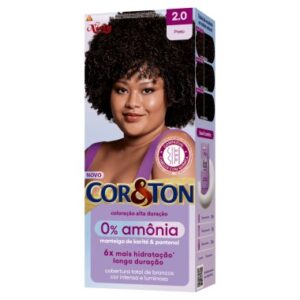TINTA COR&TON PRETO SEM AMONIA 2 0