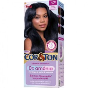 TINTA COR&TON PRETO AZULADO SEM AMON 1 7